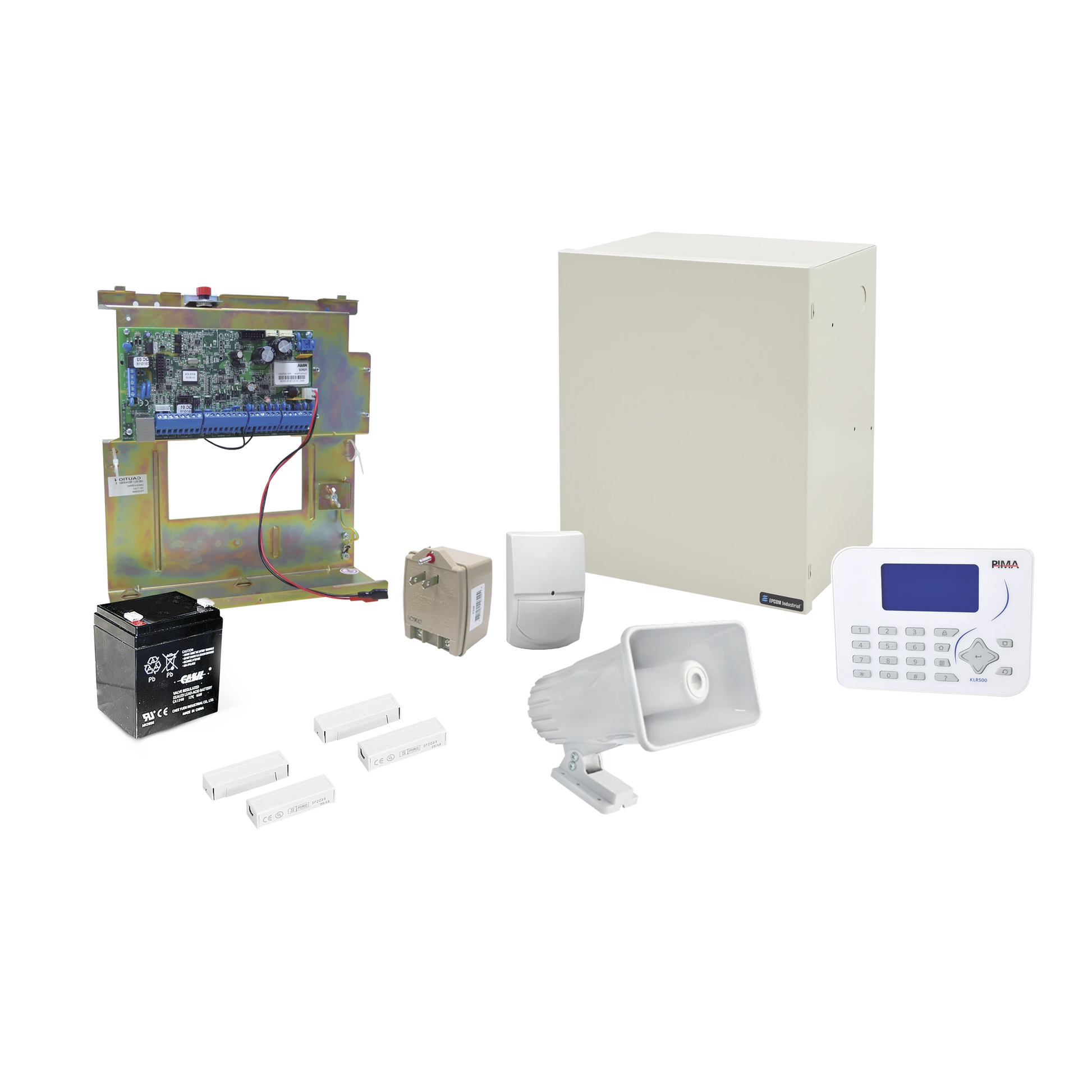 KIT DE ALARMA CON SENSORES CABLEADOS, CONEXIÓN IP CON APP PIMALINK2.0 GRATIS!-Alarmas-PIMA-Bsai Seguridad & Controles