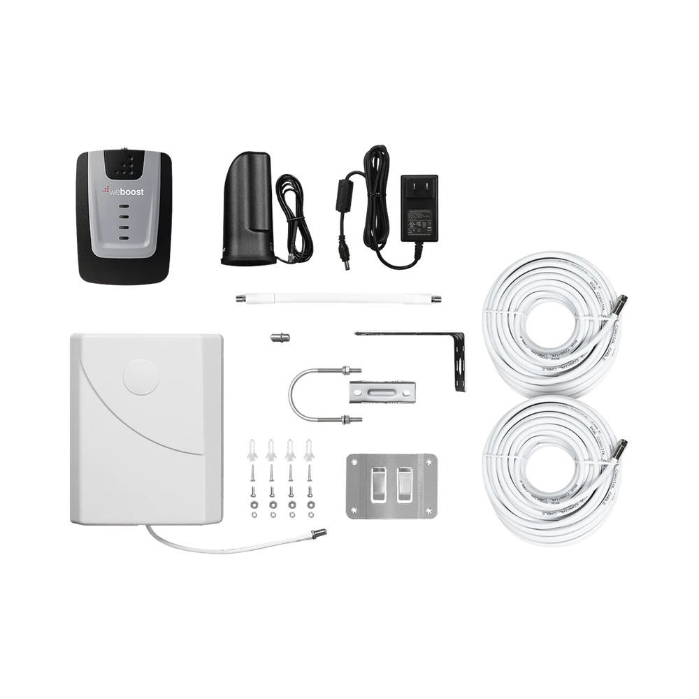 KIT DE AMPLIFICADOR DE SEÑAL CELULAR HOME ROOM, ESPECIAL PARA DATOS 4G LTE, 3G Y VOZ. MEJORA LA SEÑAL EN ÁREAS DE HASTA 140 METROS CUADRADOS-Cobertura para Celular-WILSONPRO / WEBOOST-Bsai Seguridad & Controles
