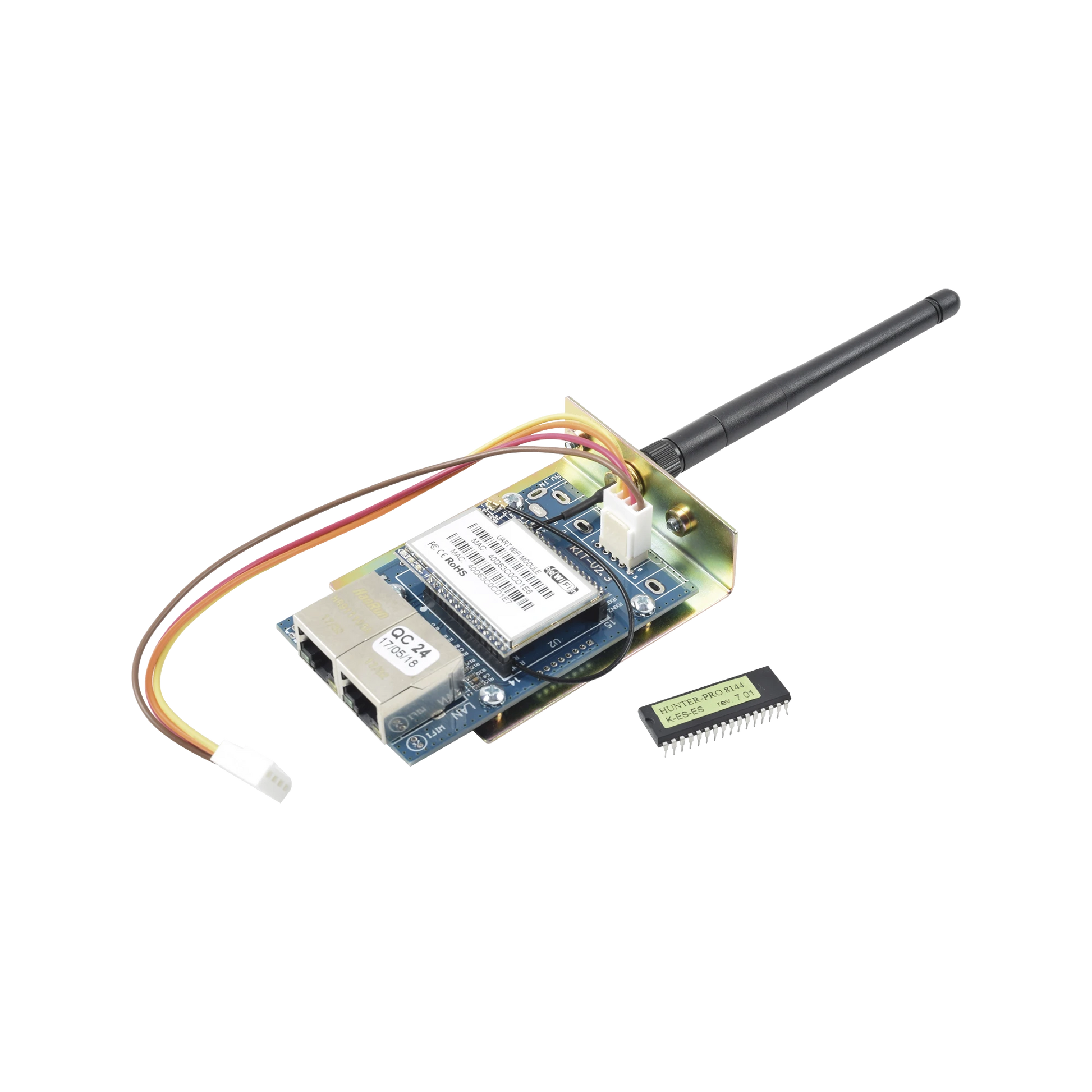 KIT DE COMUNICADOR WIFI/ETHERNET PARA PANELES PIMA HUNTERPRO-8144 Y CHIP PARA ACTUALIZAR. PERMITE USO DE APP PIMALINK 2.0 GRATUITA.-Centrales de Monitoreo-PIMA-Bsai Seguridad & Controles