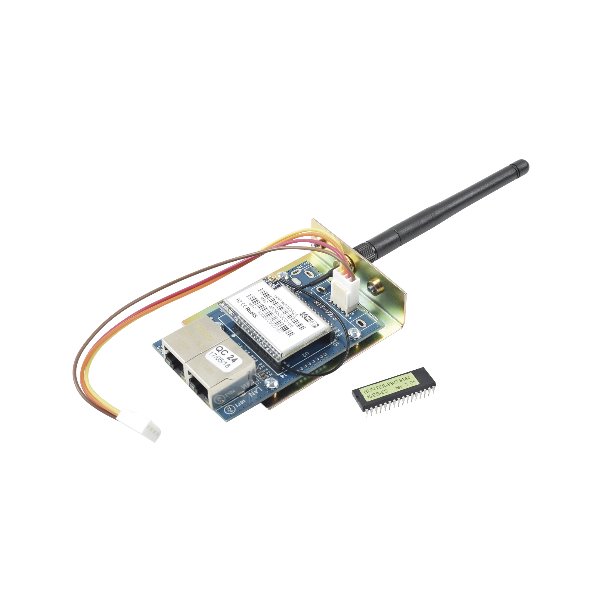 KIT DE COMUNICADOR WIFI/ETHERNET PARA PANELES PIMA HUNTERPRO-8144 Y CHIP PARA ACTUALIZAR. PERMITE USO DE APP PIMALINK 2.0 GRATUITA.-Centrales de Monitoreo-PIMA-Bsai Seguridad & Controles