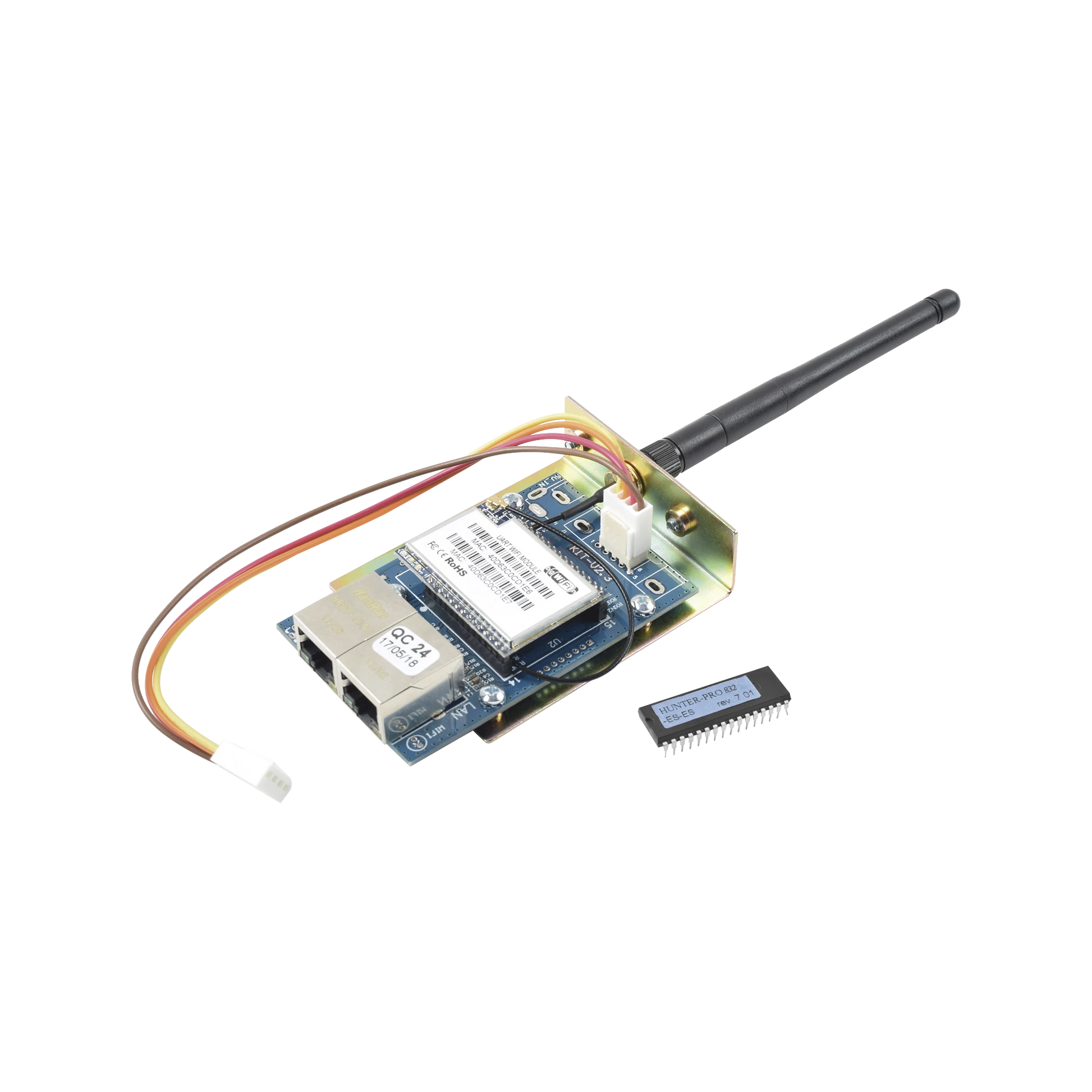 KIT DE COMUNICADOR WIFI/ETHERNET PARA PANELES PIMA HUNTERPRO-832 Y CHIP PARA ACTUALIZAR. PERMITE USO DE APP PIMALINK 2.0 GRATUITA.-Centrales de Monitoreo-PIMA-Bsai Seguridad & Controles