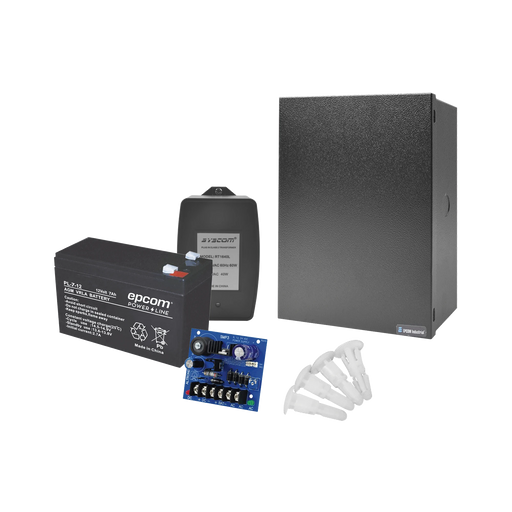 KIT DE FUENTE DE PODER ( SMP3 ) CON TRANSFORMADOR PS1640 Y BATERÍA DE RESPALDO PL712-Fuentes de Alimentación-EPCOM POWERLINE-Bsai Seguridad & Controles