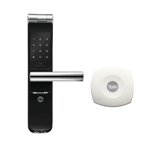 KIT DE HUB CON CERRADURA CON MANIJA YMF40: CÓDIGO, BIOMETRIA Y APERTURA SMARTPHONE EN CUALQUIER PARTE EL MUNDO-Cerraduras Digitales-YALE-ASSA ABLOY-Bsai Seguridad & Controles