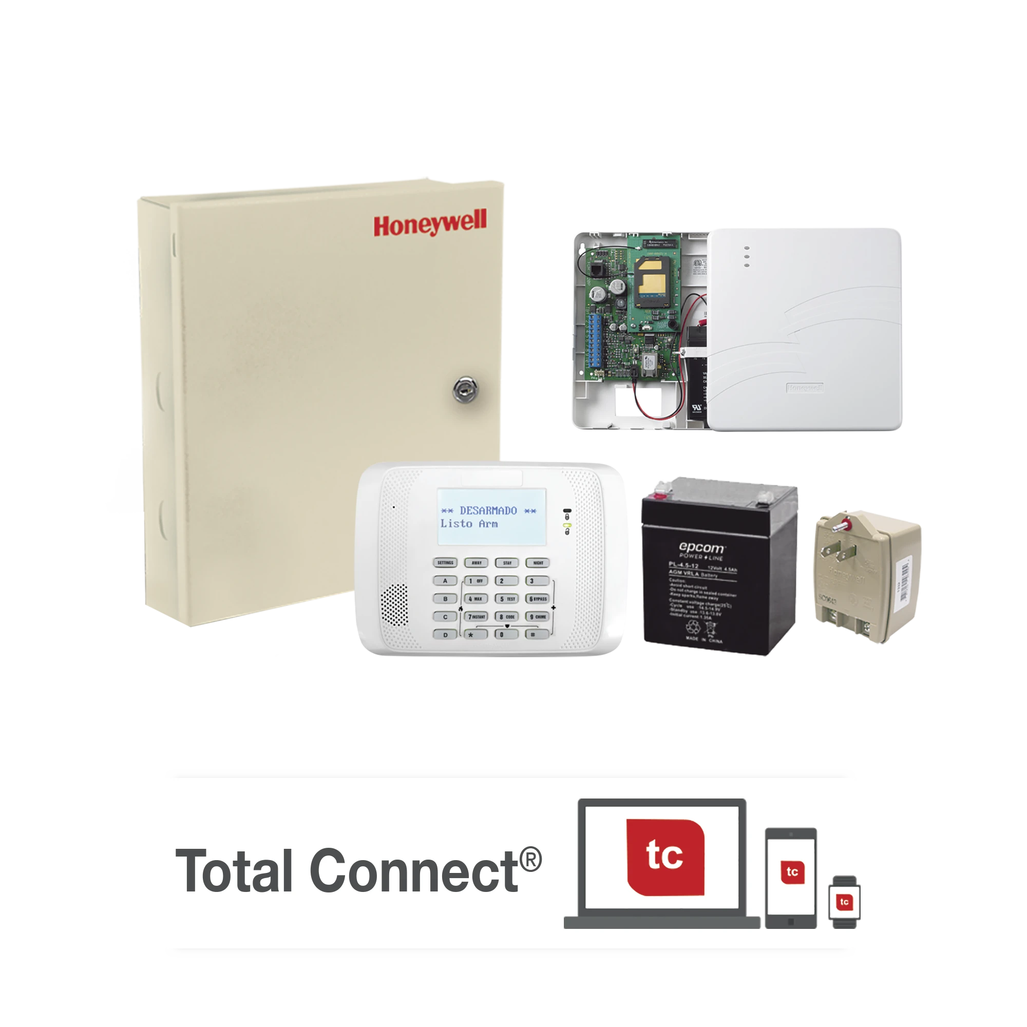 KIT DE PANEL DE ALARMA VISTA48LA CON COMUNICADOR DUAL IGSMV4G-HONEYWELL HOME RESIDEO-Bsai Seguridad & Controles
