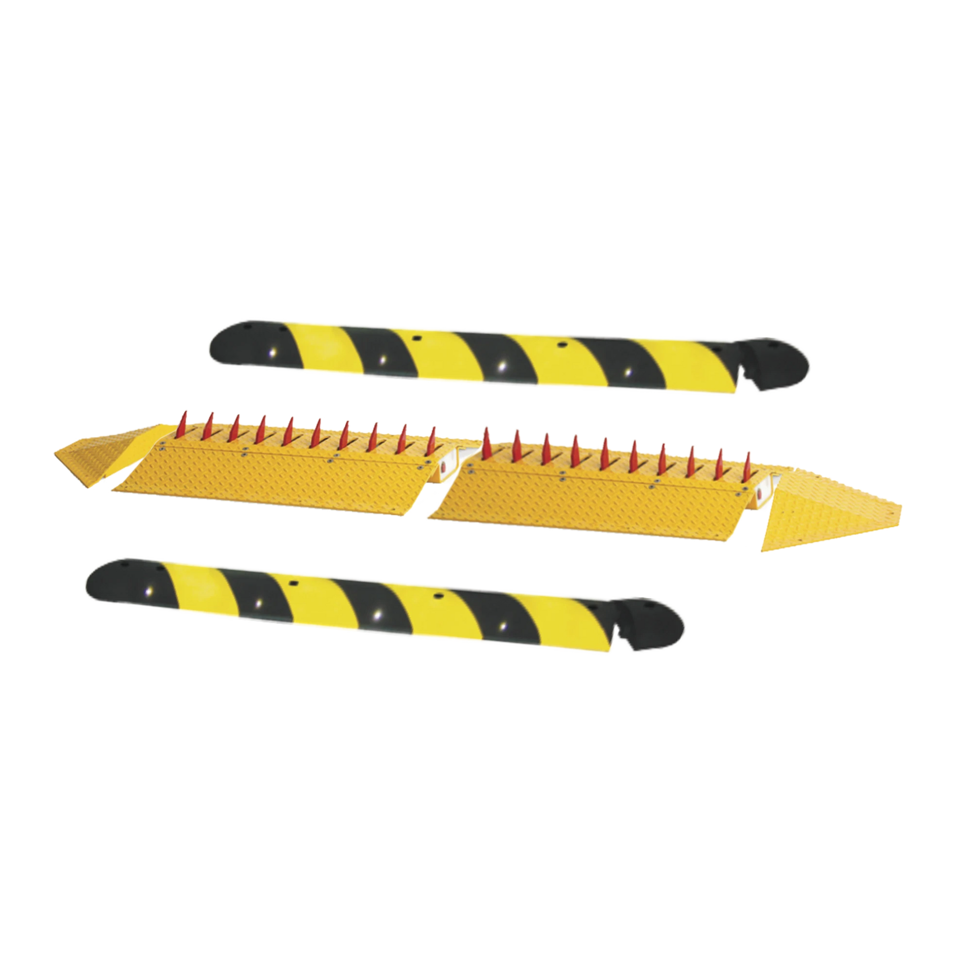 KIT DE PICOS PONCHALLANTAS AUTÓNOMO / CARRILES DE 2.2 M / NO REQUIERE BARRERA / FACIL INSTALACION / INCLUYE TOPES Y TORNILLERIA-Acceso Vehicular-DKS DOORKING-Bsai Seguridad & Controles