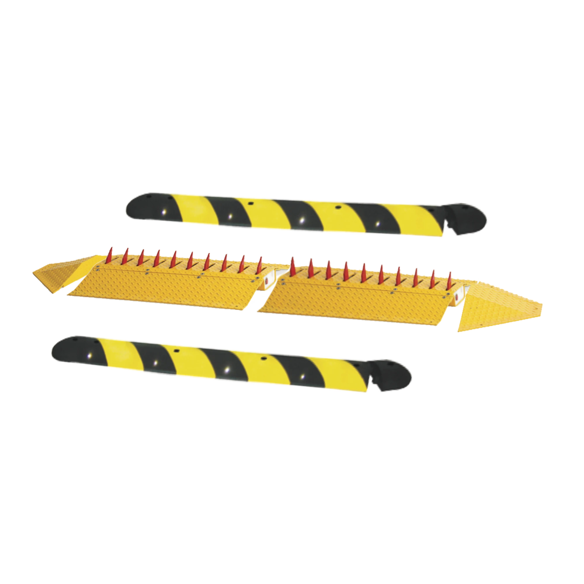 KIT DE PICOS PONCHALLANTAS AUTÓNOMO / CARRILES DE 2.2 M / NO REQUIERE BARRERA / FACIL INSTALACION / INCLUYE TOPES Y TORNILLERIA-Acceso Vehicular-DKS DOORKING-Bsai Seguridad & Controles