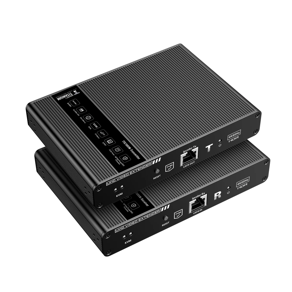KIT EXTENSOR KVM ( TECLADO, VIDEO, MOUSE ) HDMI 4K 1080P @ 60 HZ, 70 METROS CON CABLE CAT6/6A/7-Accesorios Videovigilancia-EPCOM TITANIUM-Bsai Seguridad & Controles