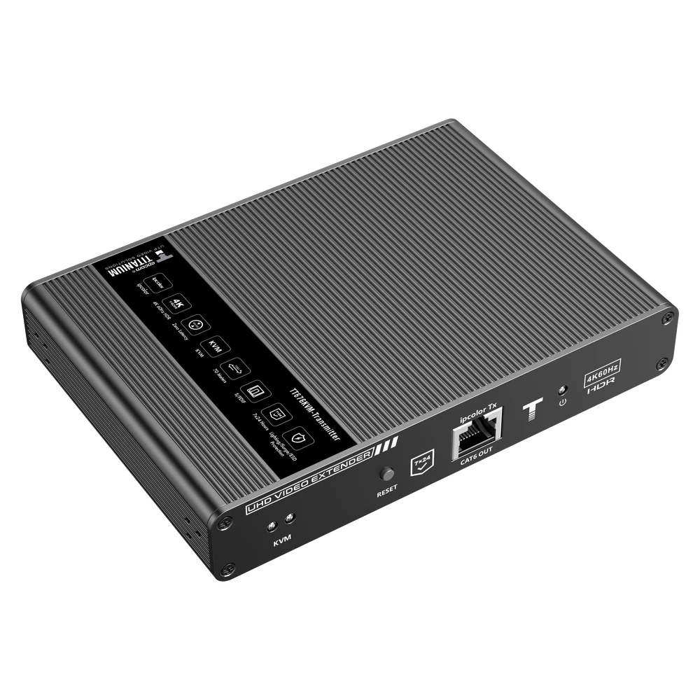 KIT EXTENSOR KVM ( TECLADO, VIDEO, MOUSE ) HDMI 4K 1080P @ 60 HZ, 70 METROS CON CABLE CAT6/6A/7-Accesorios Videovigilancia-EPCOM TITANIUM-Bsai Seguridad & Controles