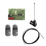 KIT RECEPTOR INALÁMBRICO CON ANTENA / HASTA 45M EN LINEA DE VISTA / INCLUYE DOS CONTROLES Y 3 METROS DE CABLE RG58 PARA LA ANTENA-Acceso Vehicular-CAME-Bsai Seguridad & Controles