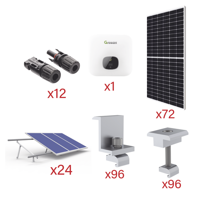 KITGT36K550 -- GROWATT -- al mejor precio $ 413040.20 -- controles de acceso 311022,Energia Solar,Energía,Sistemas de Interconexión a la Red Grid-Tie