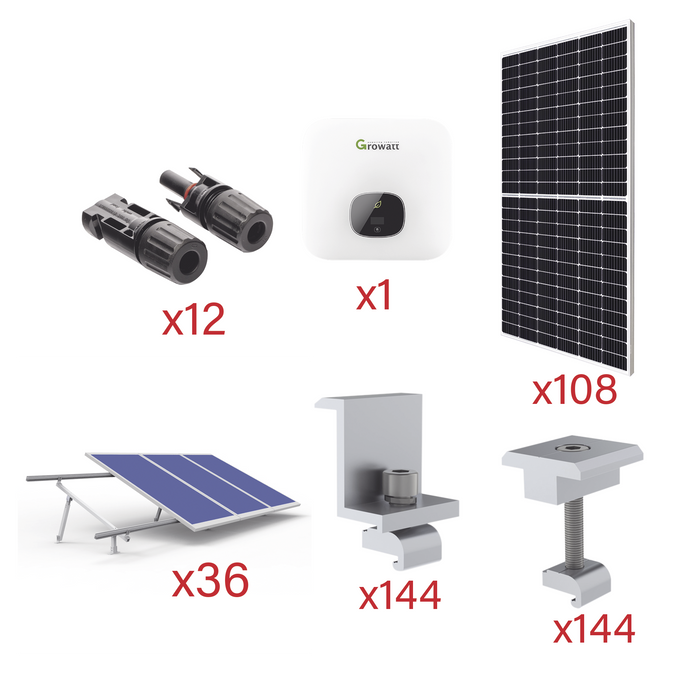 KITGT60K550 -- GROWATT -- al mejor precio $ 572244.20 -- controles de acceso 311022,Energia Solar,Energía,Sistemas de Interconexión a la Red Grid-Tie