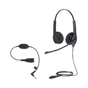 KIT, DIADEMA CON CANCELACIÓN DE RUIDO, CON ACCESORIO PARA CONEXIONES 3.5MM INCLUYE MODELOS BIZ-1500-DUO-QD Y MOBILE-QD-35MM-S?-VoIP y Telefonía IP-JABRA-Bsai Seguridad & Controles