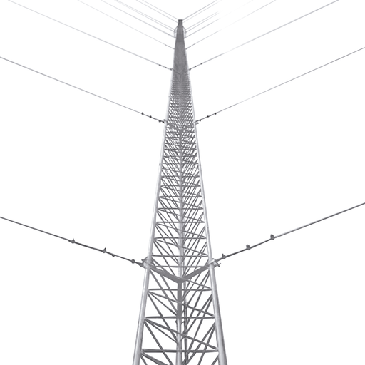KIT DE TORRE ARRIOSTRADA DE PISO DE 33 M ALTURA CON TRAMO STZ35 GALVANIZADO ELECTROLÍTICO (NO INCLUYE RETENIDA)-Torres Arriostradas (Kits)-SYSCOM TOWERS-KTZ-35E-033-Bsai Seguridad & Controles