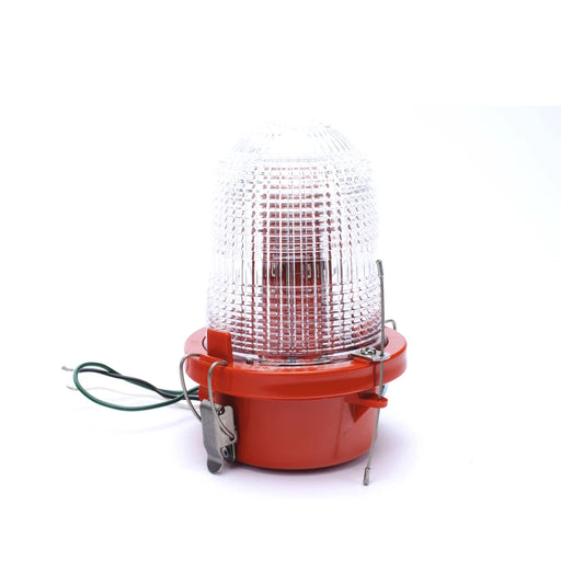 LÁMPARA DE OBSTRUCCIÓN ROJA, LUZ FIJA TIPO L-810, LED DE BAJA INTENSIDAD, (120 - 240 VCA).-Lámparas de Obstrucción-TWR-Bsai Seguridad & Controles