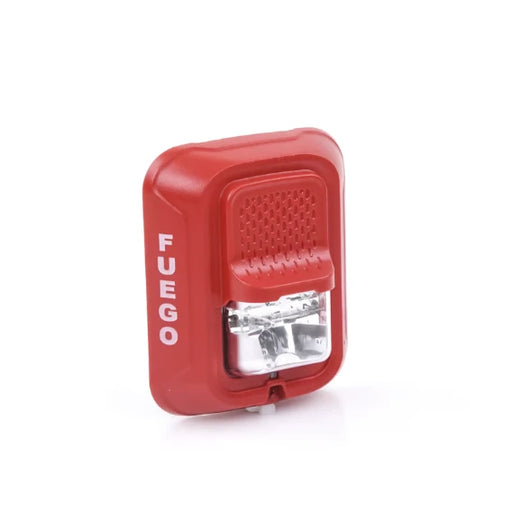 LÁMPARA ESTROBOSCÓPICA PARA MONTAJE EN PARED, COLOR ROJO, NIVEL DE CANDELAS SELECCIONABLE, NUEVO DISEÑO MODERNO Y ELEGANTE Y MENOR CONSUMO DE CORRIENTE-Notificacion y Voceo-SYSTEM SENSOR-Bsai Seguridad & Controles
