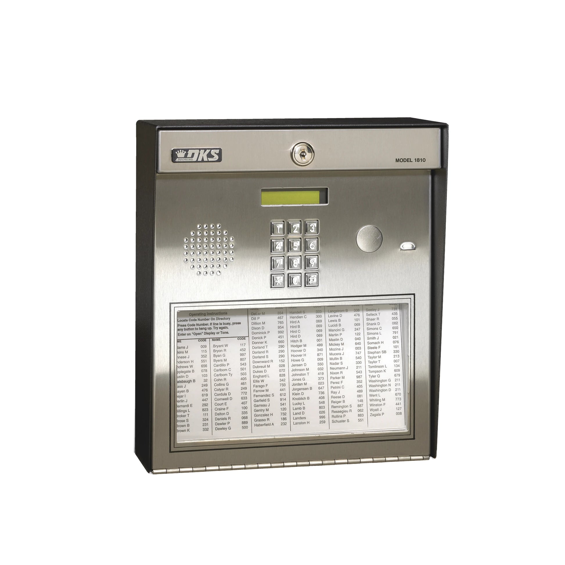 LOBBY PANEL PARA MONTAJE EN SUPERFICIE COMPATIBLE CON EQUIPOS DOORKING 1816/1820-VoIP y Telefonía IP-DKS DOORKING-Bsai Seguridad & Controles