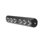 LUZ AUXILIAR CON 6 LEDS COLOR AMBAR-CLARO-Luces Perimetrales-ECCO-Bsai Seguridad & Controles