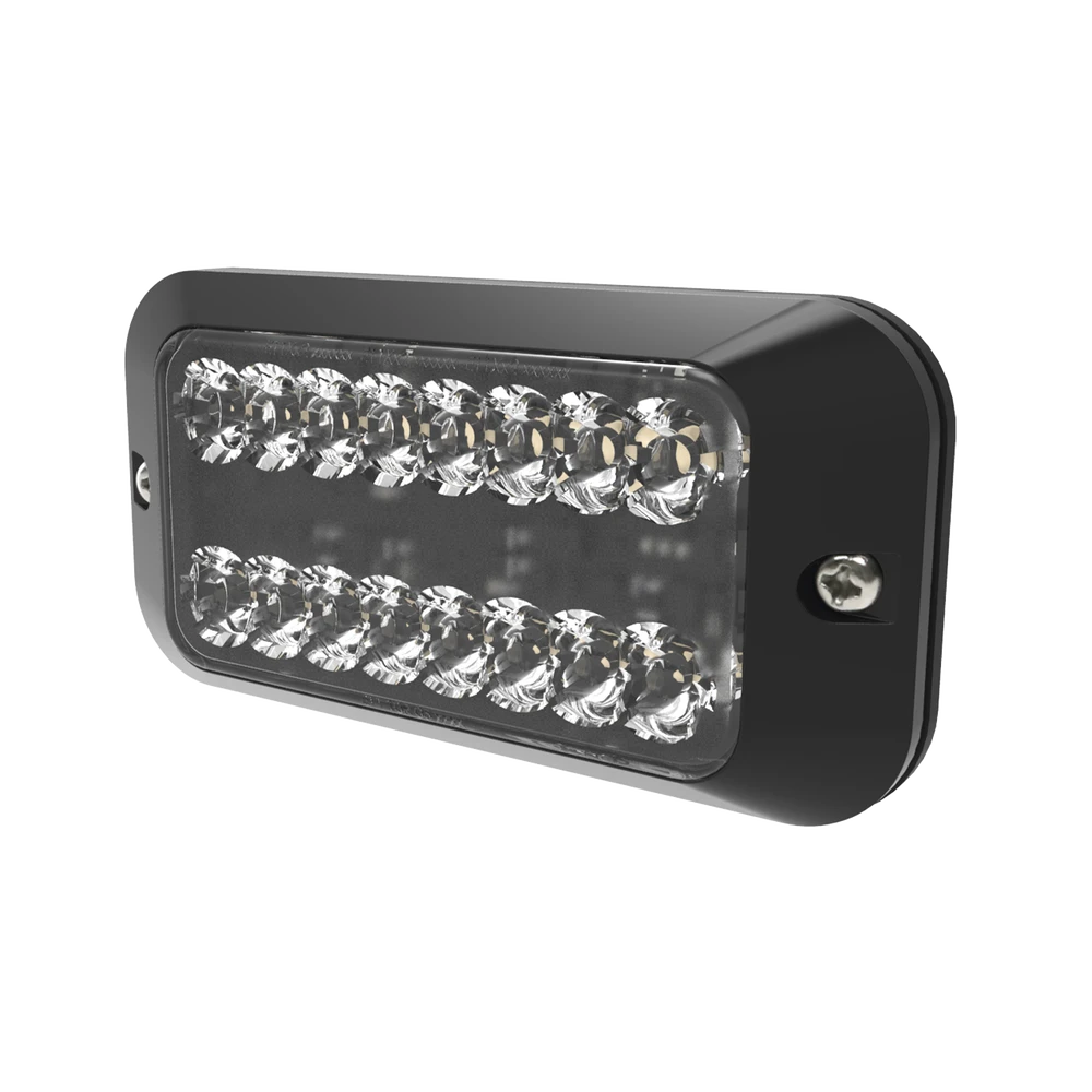 LUZ AUXILIAR SERIE EDX3789, 8 LEDS ULTRA BRILLANTES, COLOR ÁMBAR CLARO-Luces Perimetrales-ECCO-Bsai Seguridad & Controles