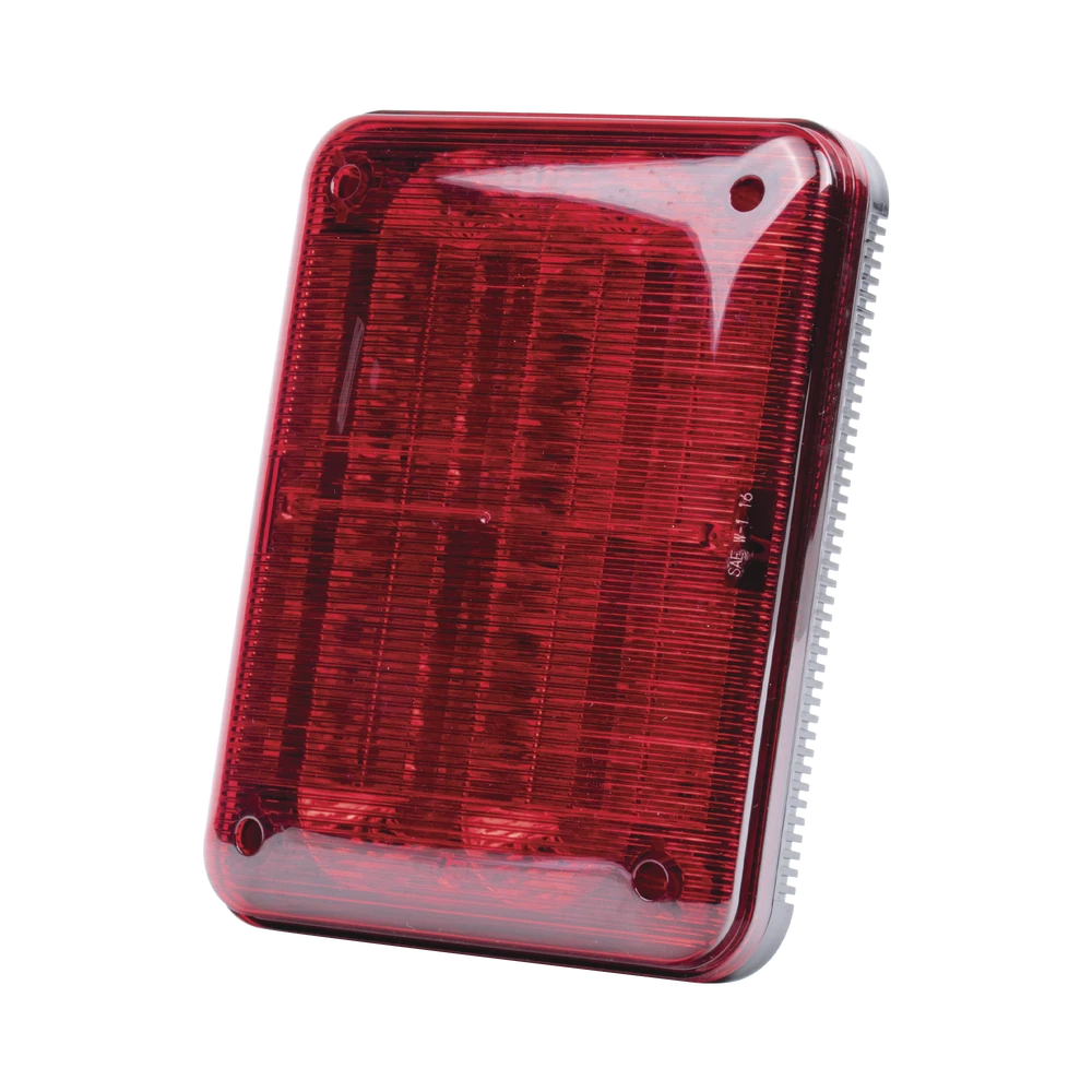 LUZ DE ADVERTENCIA QUADRAFLARE LED, FLASHER INTEGRADO Y MICA DE COLOR ROJO-Luces Perimetrales-FEDERAL SIGNAL-Bsai Seguridad & Controles