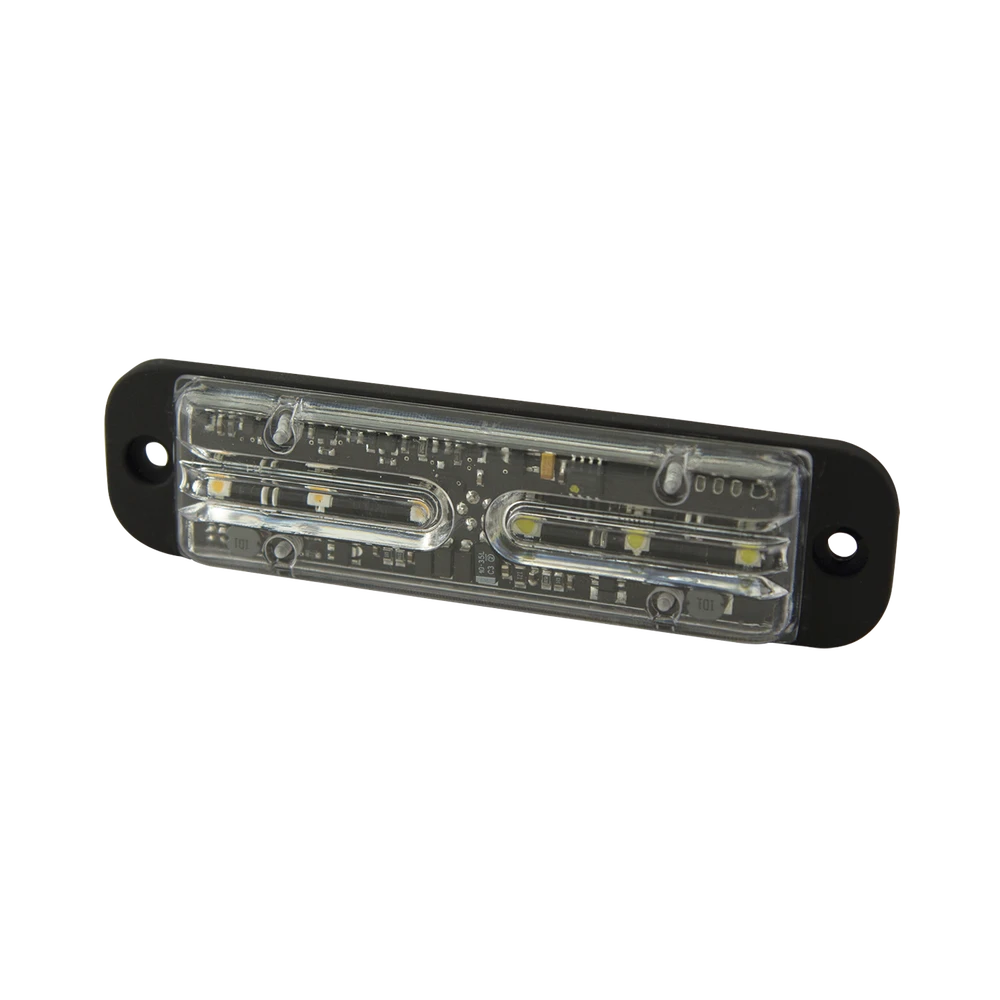 LUZ DE ADVERTENCIA ROJO AZUL SAE CLASE I-Luces Perimetrales-ECCO-Bsai Seguridad & Controles