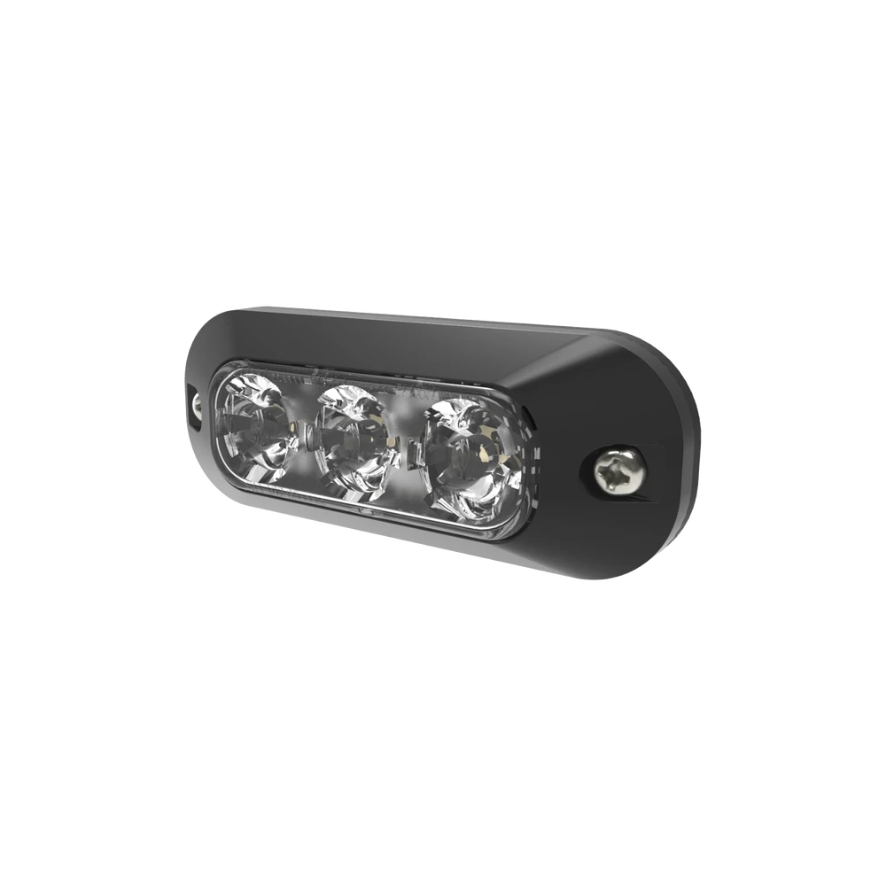 LUZ PERIMETRAL DE 3 LEDS COLOR ROJO-Luces Perimetrales-ECCO-Bsai Seguridad & Controles
