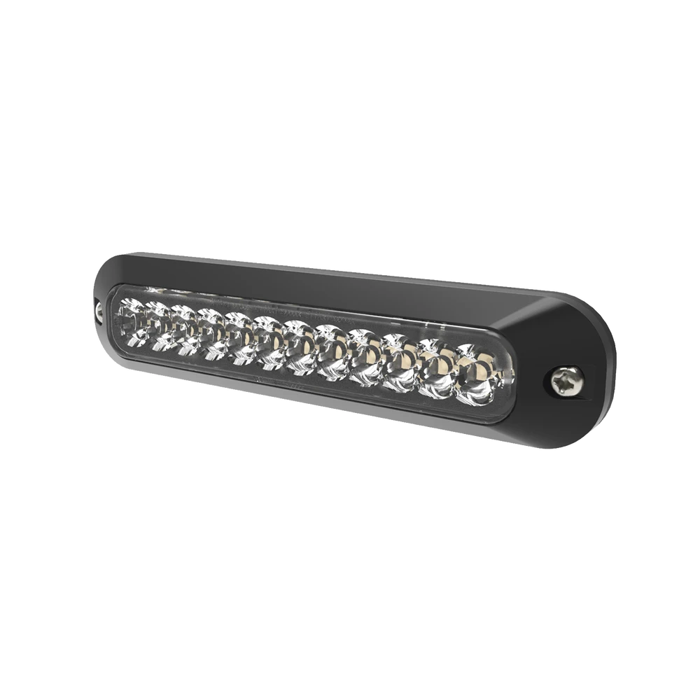 LUZ PERIMETRAL , 12 LEDS ULTRA BRILLANTES, COLOR AMBAR / CLARO-Luces Perimetrales-ECCO-Bsai Seguridad & Controles