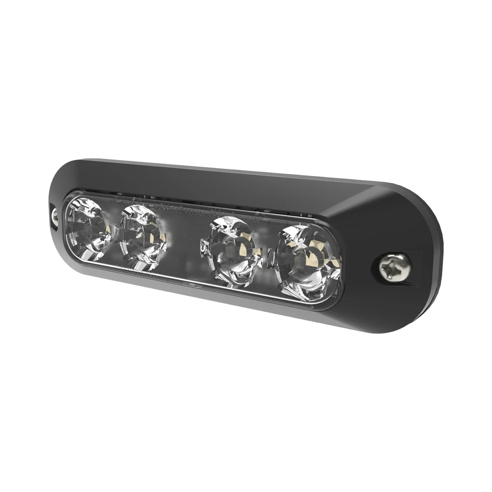 LUZ PERIMETRAL, 4 LEDS ULTRA BRILLANTES, COLOR ROJO / CLARO-Luces Perimetrales-ECCO-Bsai Seguridad & Controles