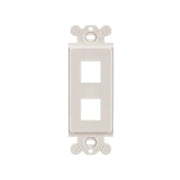 MARCO DE MODULO DÚPLEX, PARA PLACAS FRONTALES ESTÁNDAR GFCI, ACEPTA 2 MODULOS KEYSTONE, COLOR BLANCO MATE-Faceplates-PANDUIT-Bsai Seguridad & Controles