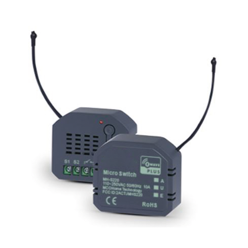 (ZWAVE) MICRO MODULO ON/OFF DOBLE-Total Connect Honeywell-SFIRE-MHS220-Bsai Seguridad & Controles