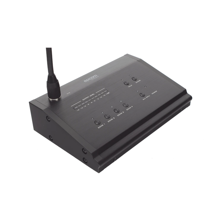 MICRÓFONO A DISTANCIA DE 4 ZONAS PARA SISTEMA DE VOCEO-Megafonia y Audioevacuacion-EPCOM PROAUDIO-Bsai Seguridad & Controles