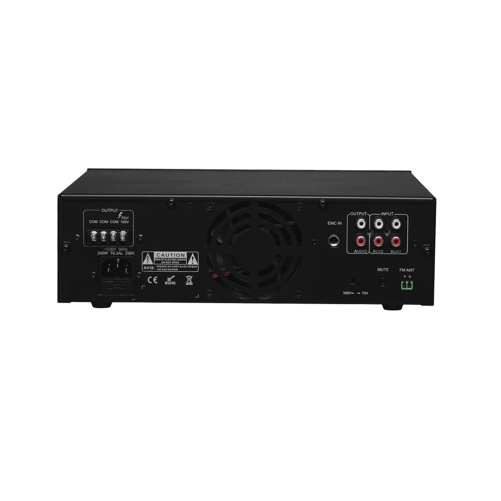 MINI AMPLIFICADOR MEZCLADOR DE 240W MP3, TUNER Y BLUETOOTH-Megafonia y Audioevacuacion-EPCOM PROAUDIO-Bsai Seguridad & Controles