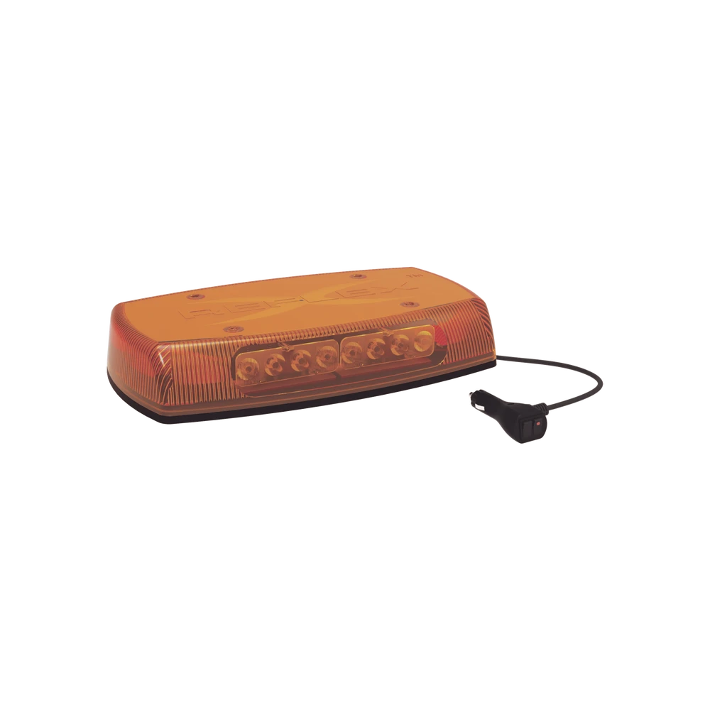 MINI BARRA DE LUCES DOMO ÁMBAR DE MONTAJE MAGNÉTICO-Torretas-ECCO-Bsai Seguridad & Controles