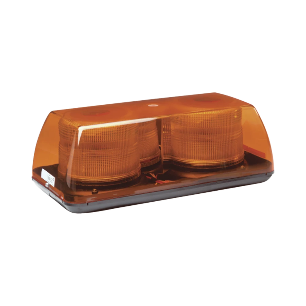 MINI BARRA DE LUCES ESTROBOSCOPICA, COLOR ÁMBAR, MONTAJE PERMANENTE-Torretas-ECCO-Bsai Seguridad & Controles