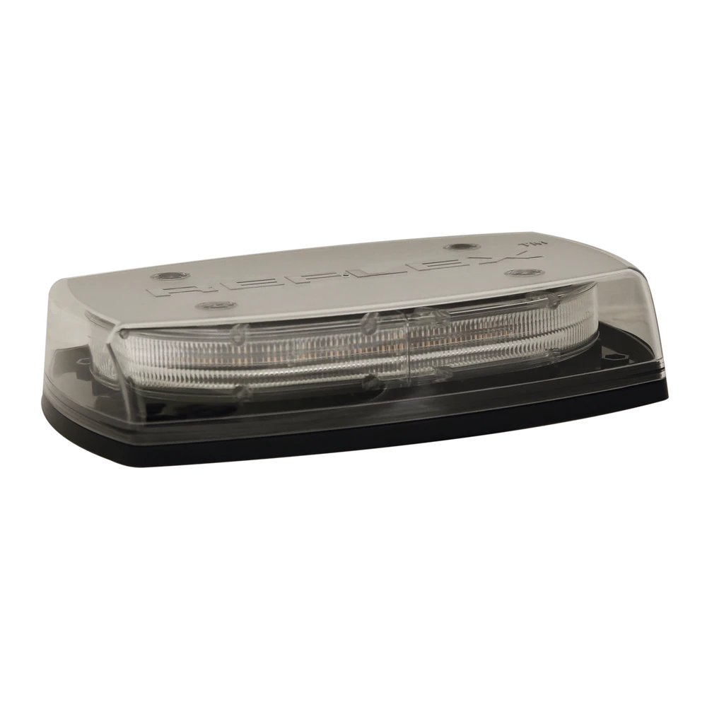 MINI BARRA DE LUCES ULTRA BRILLANTE, COLOR DOMO CLARO, LED ÁMBAR/ROJO, IDEAL PARA SEGURIDAD PRIVADA-Torretas-ECCO-Bsai Seguridad & Controles