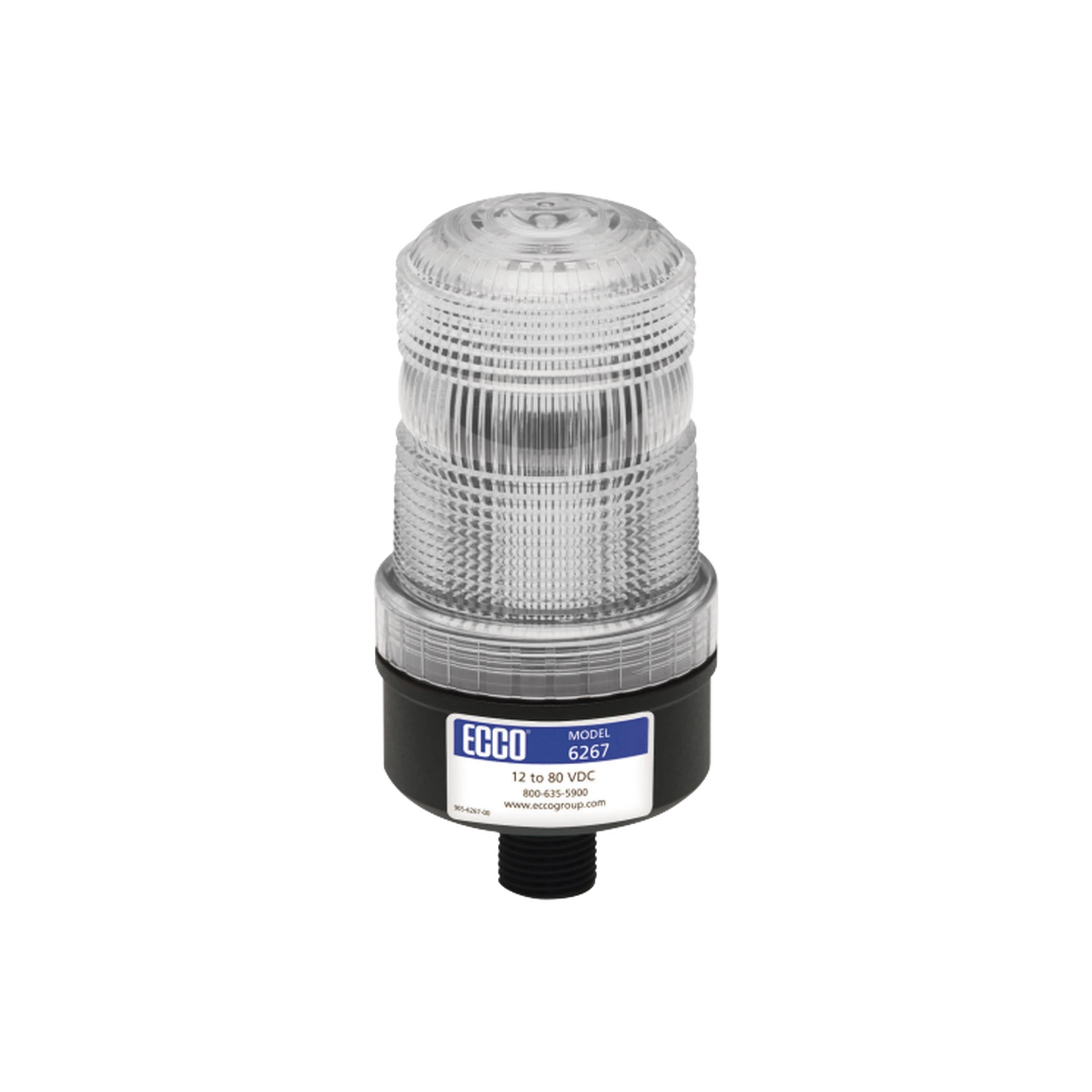 MINI BURBUJA CON ROSCA DE 1/2" EN BASE-Estrobos/Giratorias-ECCO-Bsai Seguridad & Controles