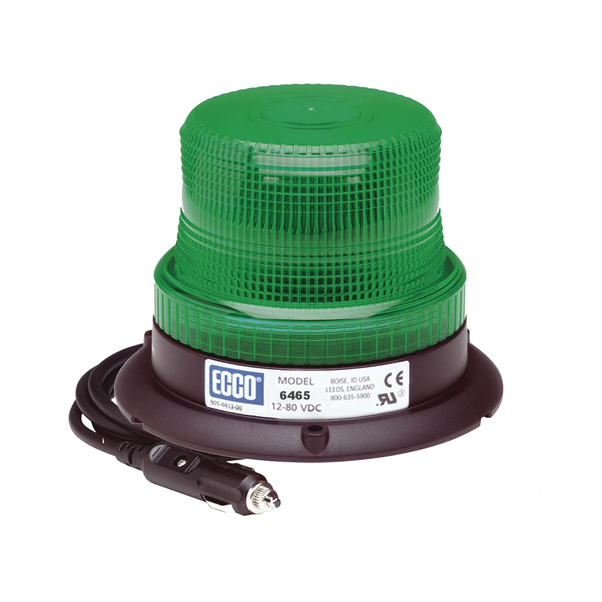 MINI BURBUJA LED COLOR VERDE SERIE X6465 CON MONTAJE DE SUCCION MAGNETICO-Estrobos/Giratorias-ECCO-Bsai Seguridad & Controles