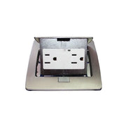 MINI CAJA DE PISO RECTANGULAR EN ACERO INOXIDABLE CON 2 CONTACTOS ELÉCTRICOS (11000-21201)-Cajas Superficiales-THORSMAN-Bsai Seguridad & Controles