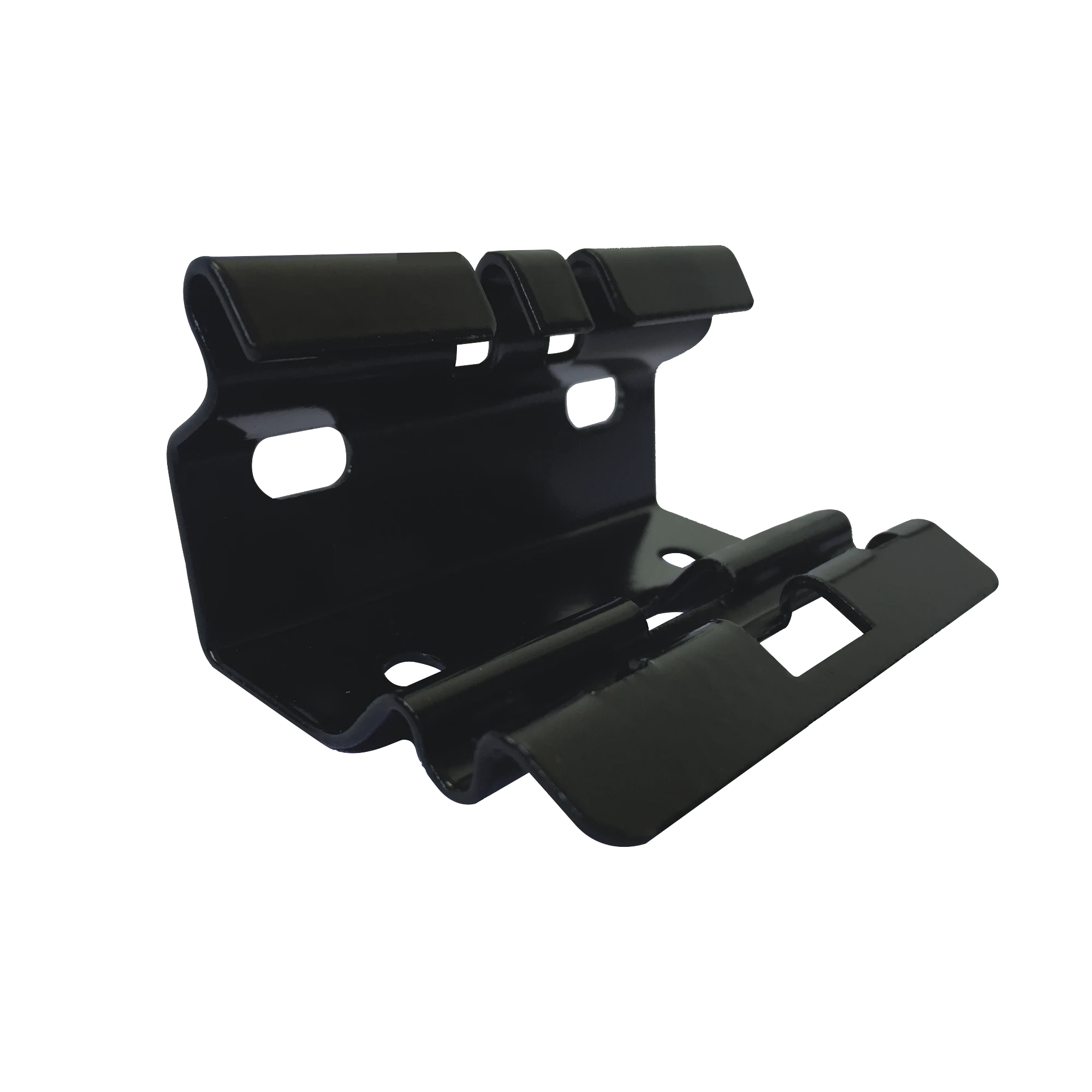 MINI CLIP AUTOMÁTICO CON BAÑO DE PINTURA EPOXICA EN COLOR NEGRO, PARA UNIR TRAMOS DE CHAROLA-Accesorios Charola-CHAROFIL-Bsai Seguridad & Controles