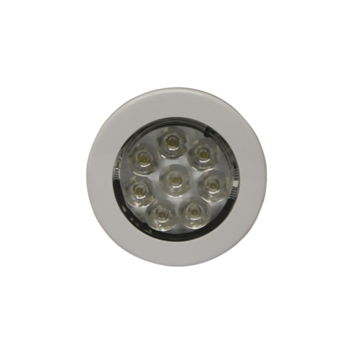 MINI LUZ DE CORTESÍA CIRCULAR CON BISEL BLANCO-Barras para Interior-ECCO-Bsai Seguridad & Controles