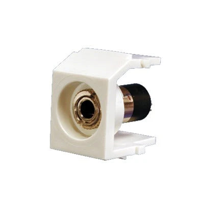 MODULO ACOPLADOR ESTÉREO DE 3.5MM (1/8"), TIPO KEYSTONE, PARA SOLDAR, COLOR BLANCO MATE-Jacks / Plugs-PANDUIT-Bsai Seguridad & Controles