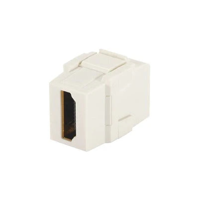 MODULO ACOPLADOR HDMI 1.4, HEMBRA A HEMBRA TIPO-A, CATEGORÍA 2, KEYSTONE, COLOR BLANCO-Jacks / Plugs-PANDUIT-Bsai Seguridad & Controles