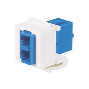 MODULO ACOPLADOR LC DÚPLEX, PARA FIBRA ÓPTICA MONOMODO OS1/OS2, TIPO KEYSTONE, COLOR BLANCO MATE-Conectores-PANDUIT-Bsai Seguridad & Controles