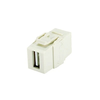 MODULO ACOPLADOR USB 2.0, HEMBRA A HEMBRA, TIPO KEYSTONE, COLOR BLANCO-Jacks / Plugs-PANDUIT-Bsai Seguridad & Controles