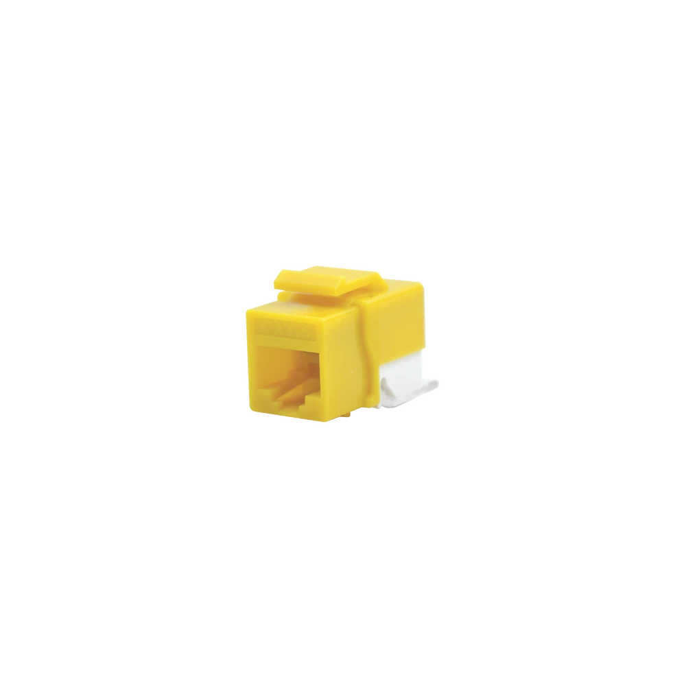 MODULO JACK CAT6 SIN HERRAMIENTA (TOOLLESS) KEYSTONE - COLOR AMARILLO-Jacks / Plugs-LINKEDPRO BY EPCOM-Bsai Seguridad & Controles