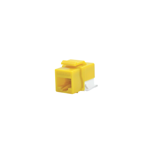 MODULO JACK CAT6 SIN HERRAMIENTA (TOOLLESS) KEYSTONE - COLOR AMARILLO-Jacks / Plugs-LINKEDPRO-Bsai Seguridad & Controles