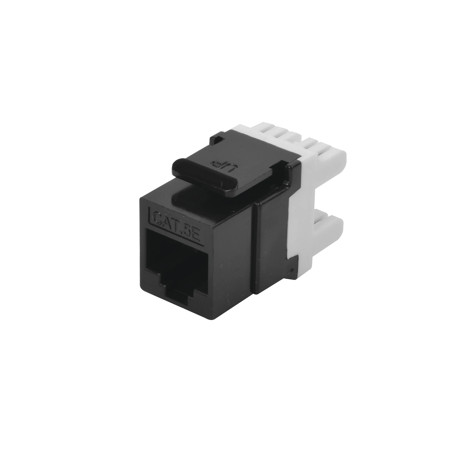 MODULO JACK KEYSTONE CAT5E CON TERMINACION EN ANGULO 180º COLOR NEGRO-Jacks / Plugs-LINKEDPRO BY EPCOM-Bsai Seguridad & Controles