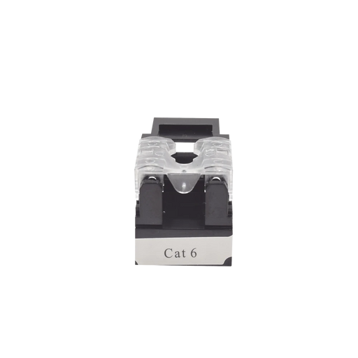 MODULO JACK KEYSTONE CAT6 CON TERMINACION 110 (PUNCHDOWN) PARA FACEPLATE - COLOR NEGRO-Jacks / Plugs-LINKEDPRO-LP-KJ-601-BK-Bsai Seguridad & Controles