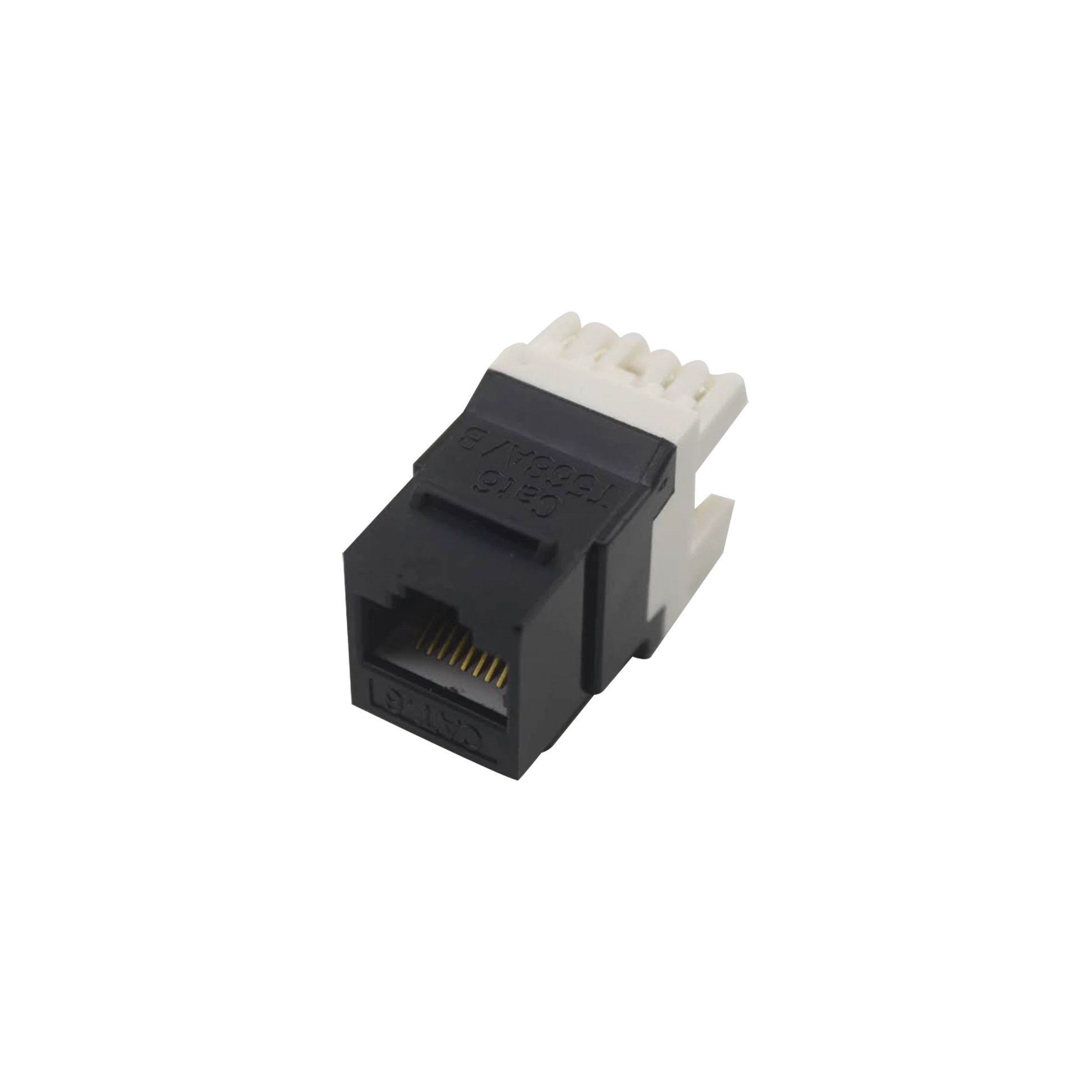 MODULO JACK KEYSTONE CAT6 CON TERMINACION EN ANGULO 180 Âº COLOR NEGRO-Jacks / Plugs-LINKEDPRO BY EPCOM-Bsai Seguridad & Controles