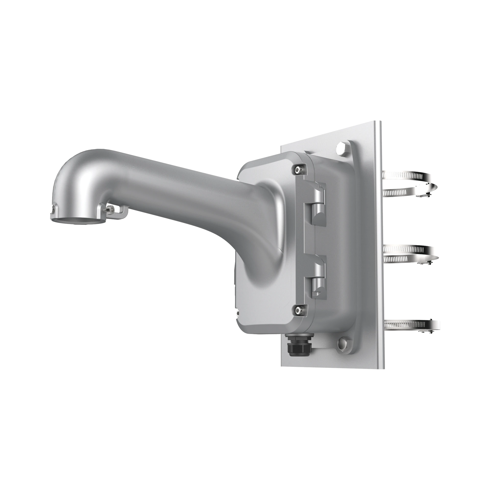 MONTAJE DE PARED CON CAJA DE CONEXIÓN Y MONTAJE EN POSTE PARA DOMOS PTZ-Accesorios Videovigilancia-HIKVISION-Bsai Seguridad & Controles