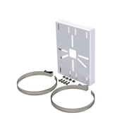 MONTAJE UNIVERSAL GALVANIZADO PARA INSTALACIÓN DE CÁMARAS EN POSTE 2" A 5" EN COLOR BLANCO-Accesorios Videovigilancia-EPCOM INDUSTRIAL-Bsai Seguridad & Controles